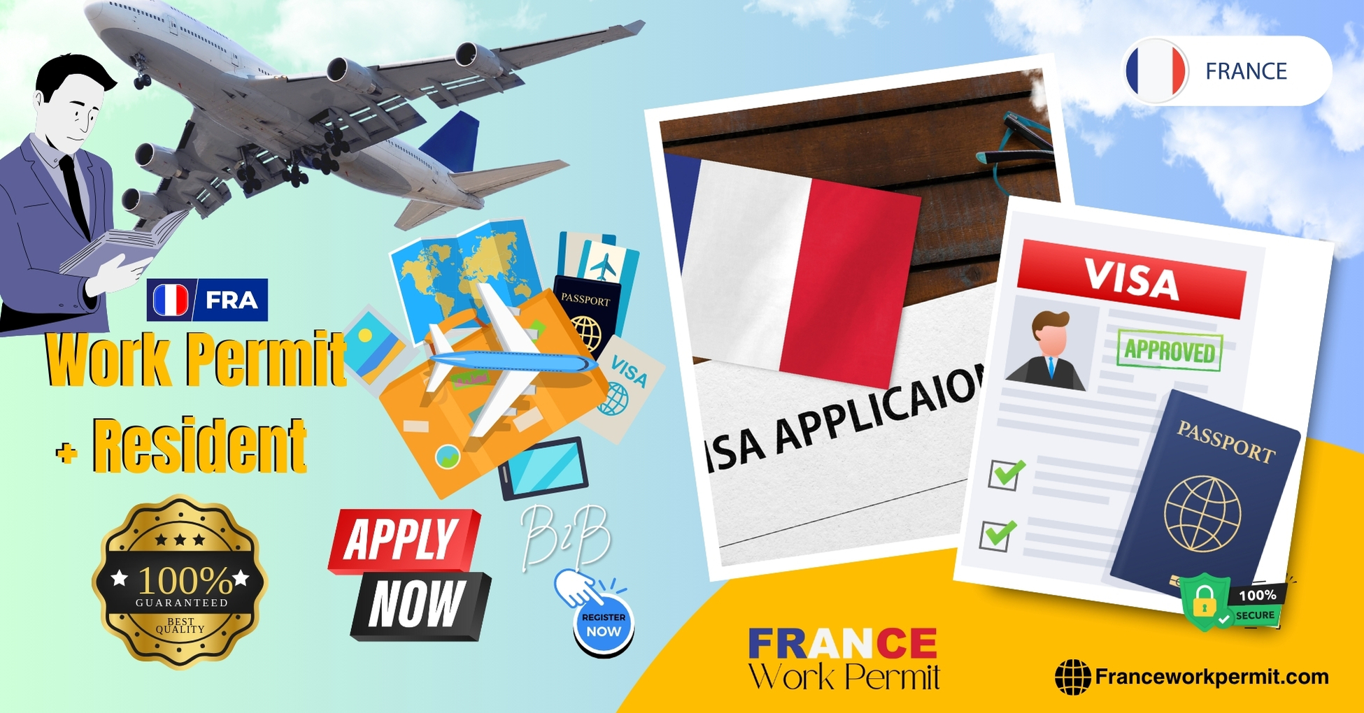 France Work Permit and Business Resident Visa Requirements for Citizens of Suriname